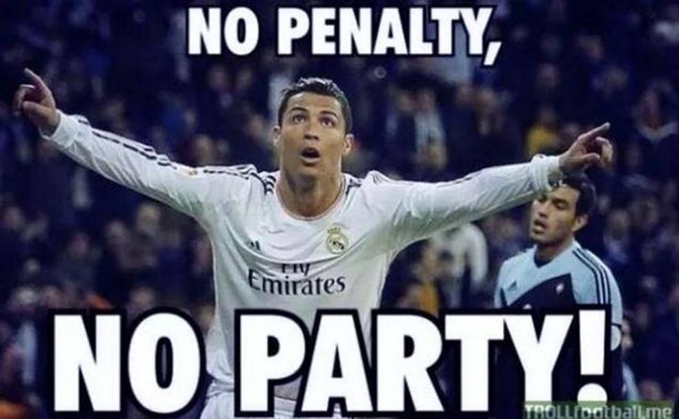 L&#39;ironia di chi vuole Ronaldo in gol solo su rigore. Twitter